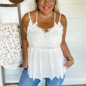 Blakeley Crochet Lace Tank
